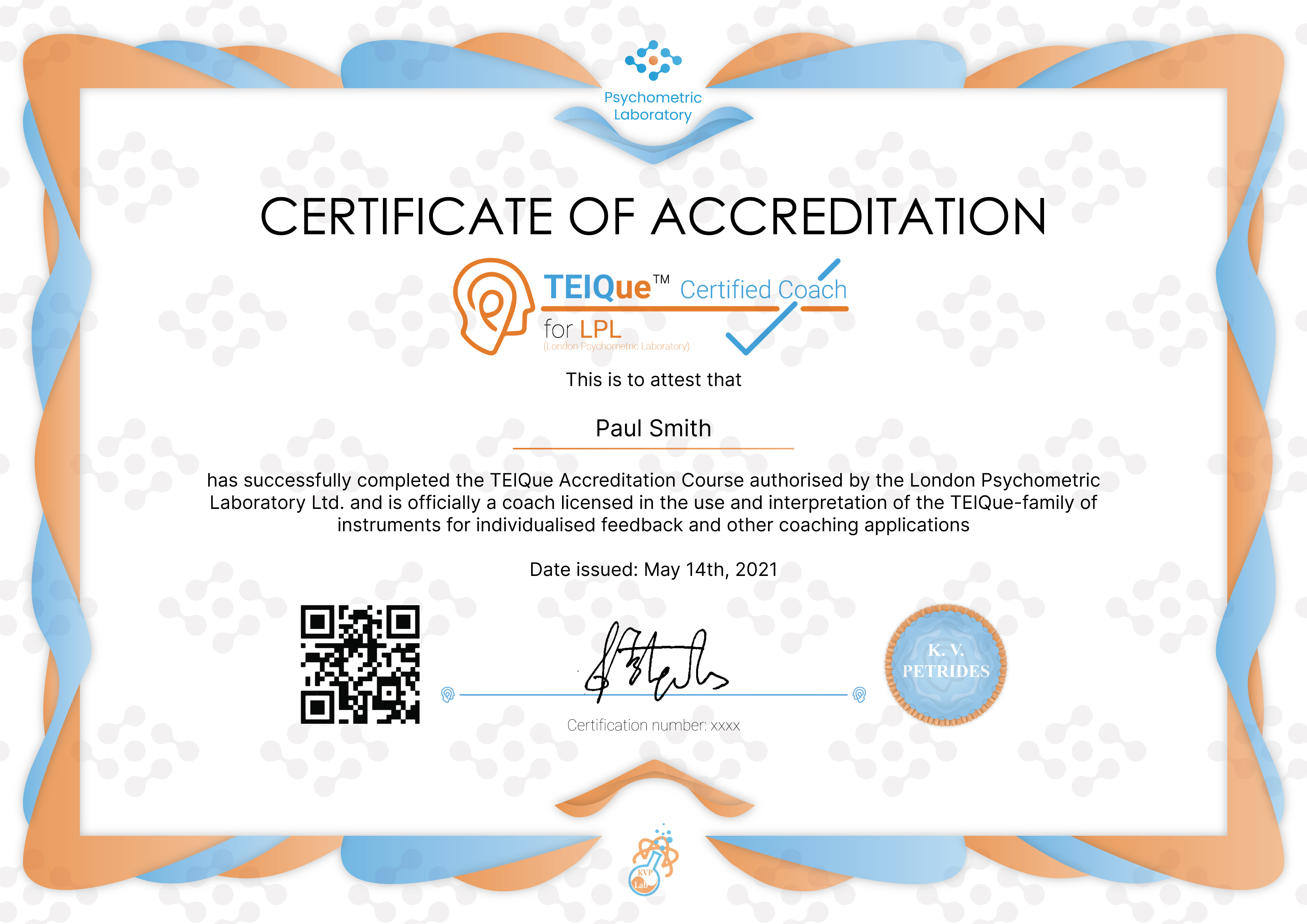 TEIQue Accreditation